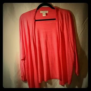 Cardigan-vibrant Coral, Melrose Chic New York